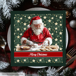 Guardanapo De Papel De Jantar Clássico Cozinhar Santa Claus Festivo Napkins