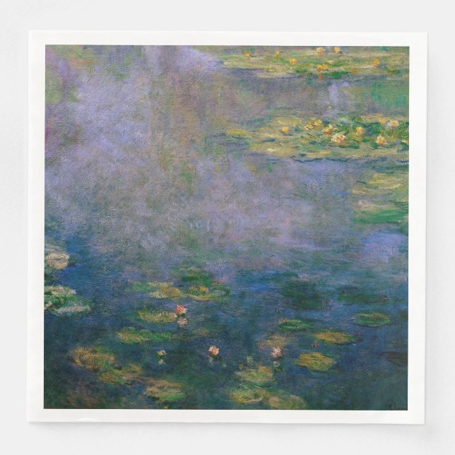 Guardanapo De Papel De Jantar Claude Monet - Lírios Hídricos (Frente)