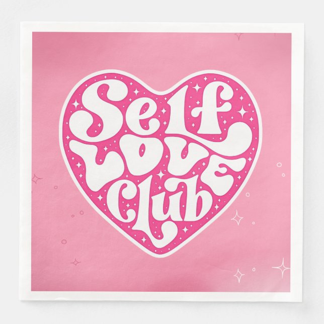 Guardanapo De Papel De Jantar Clube do Amor Próprio (Frente)