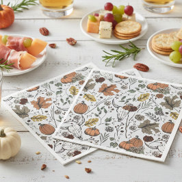 Guardanapo De Papel De Jantar Colheita de Cobra de Ação de Graças