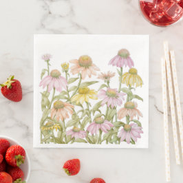 Guardanapo De Papel De Jantar Confluentes Aquarela Arte Botânica