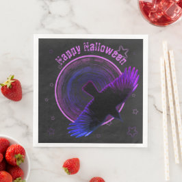 Guardanapo De Papel De Jantar Coroa Preta e Roxa