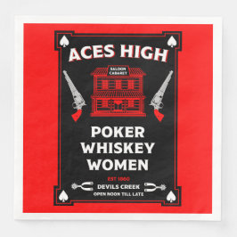 Guardanapo De Papel De Jantar Cowboy American Frontier Saloon