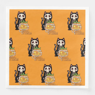 Guardanapo De Papel De Jantar 🎃 Creep It Napkins 🐱