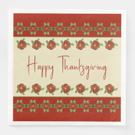 Guardanapo De Papel De Jantar Creme Beige Laranja E Verde Bonito