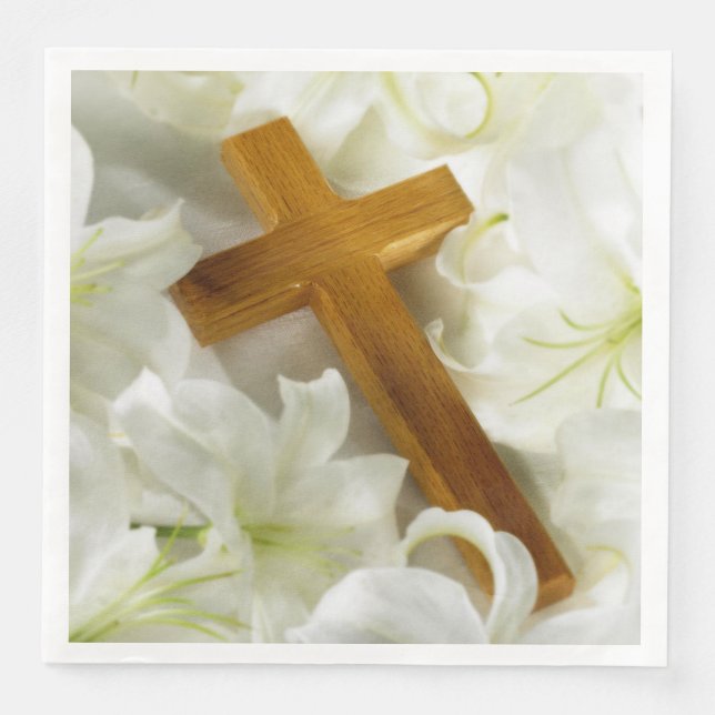 Guardanapo De Papel De Jantar Cross Paper Napkins (Frente)