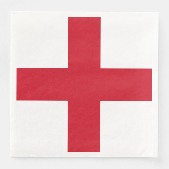 Guardanapo De Papel De Jantar Cruz das Ruas George ~ Flag da Inglaterra (Frente)