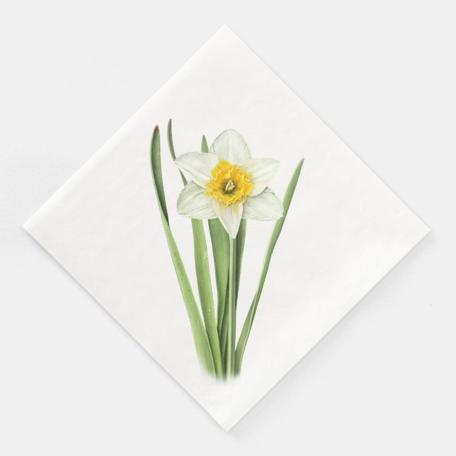 Guardanapo De Papel De Jantar Daffodil Flower (Canto)