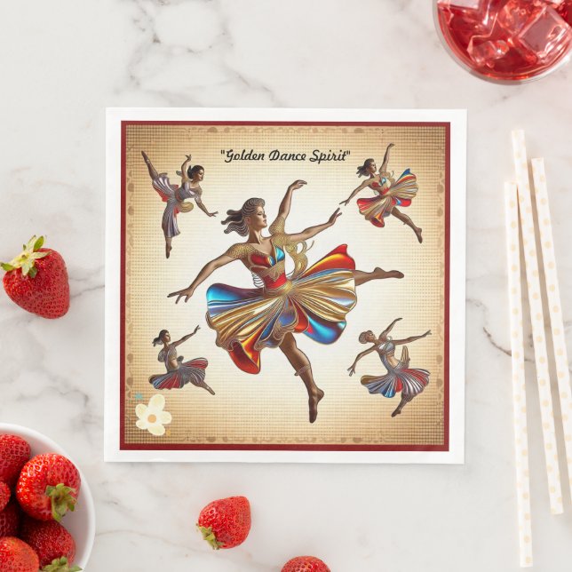 Guardanapo De Papel De Jantar "Dança no Bloom" (Insitu)