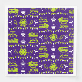 Guardanapo De Papel De Jantar Decoração de acampamento de Caravana