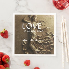 Guardanapo De Papel De Jantar Decoração Divorciada Engraçada para Mulheres Luxo 