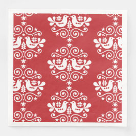 Guardanapo De Papel De Jantar Decorações Nórdicas de Natal Escandinavo