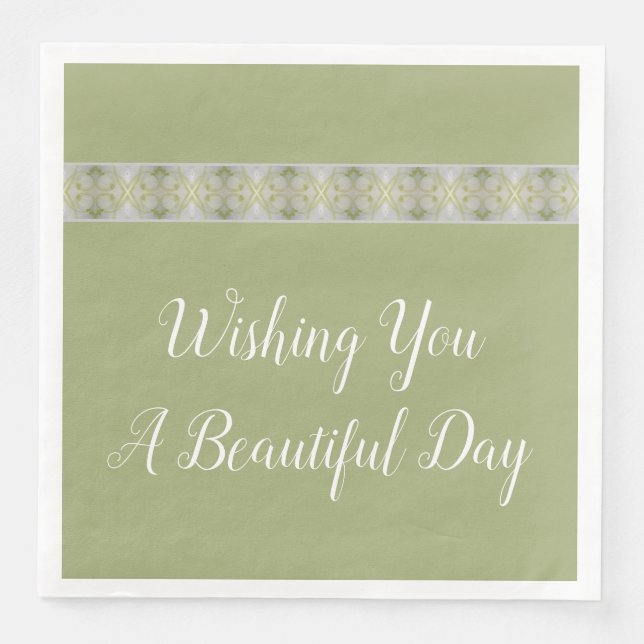 Guardanapo De Papel De Jantar Decorativo Do Dia A Dia Acentuado (Frente)