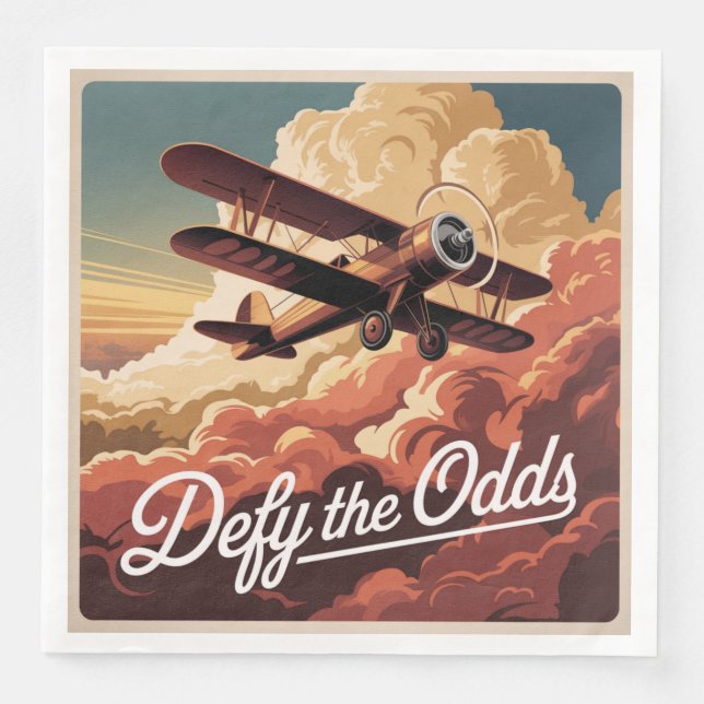 Guardanapo De Papel De Jantar Defy The Odds (Frente)