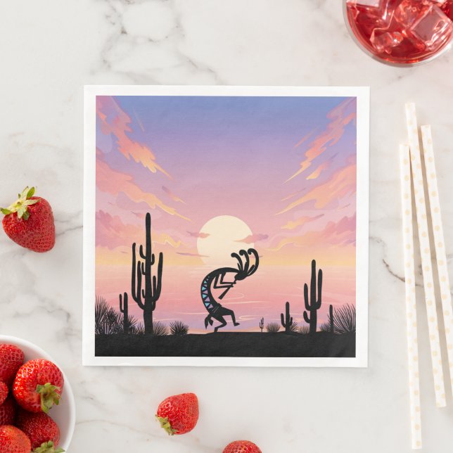 Guardanapo De Papel De Jantar Desert Southwestern Kokopelli (Insitu)