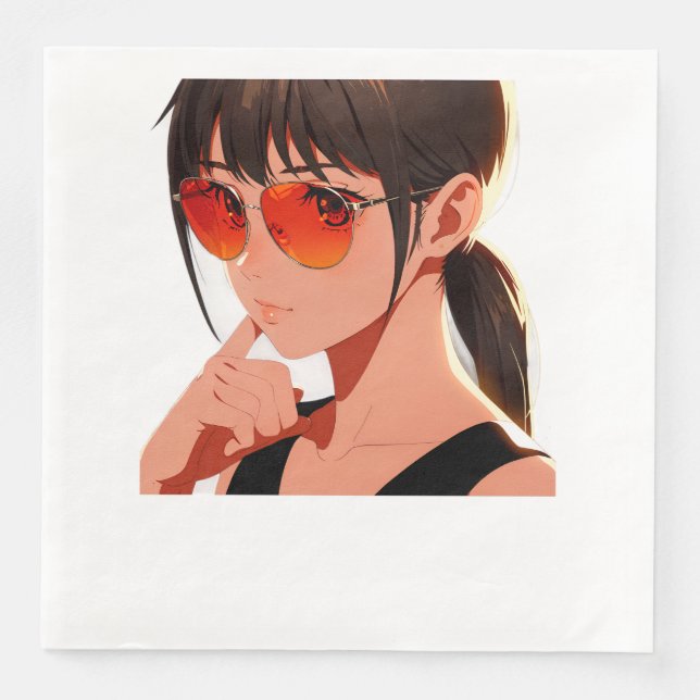 Guardanapo De Papel De Jantar Design de animação e divertida (Frente)