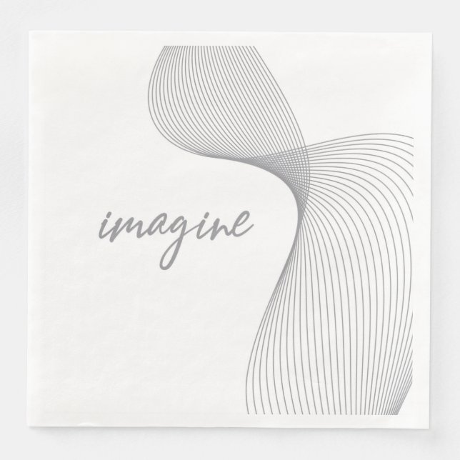 Guardanapo De Papel De Jantar Design gráfico moderno, simples e elegante da Imag (Frente)
