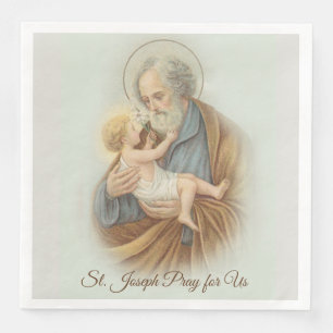 Guardanapo De Papel De Jantar Dia de banquete de Jesus da criança do dia de St