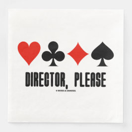 Guardanapo De Papel De Jantar Director, Please Four Card Suits Bridge Game