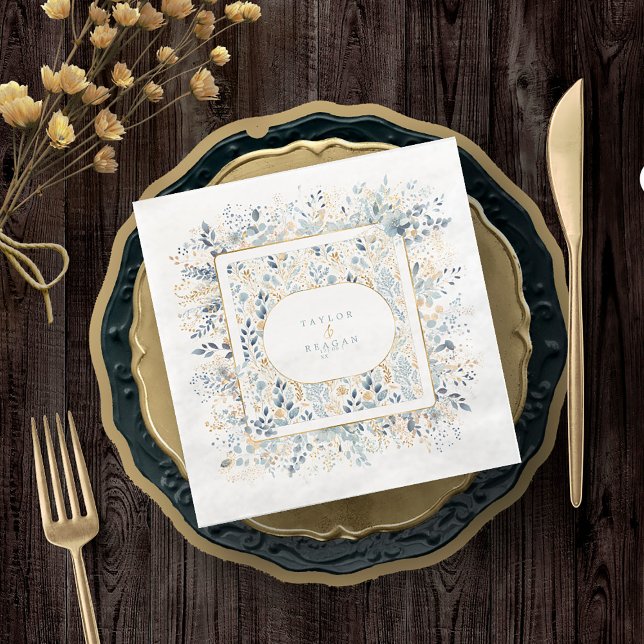 Guardanapo De Papel De Jantar Doce Padrão De Casamento Floral ID1045 (Criador carregado)