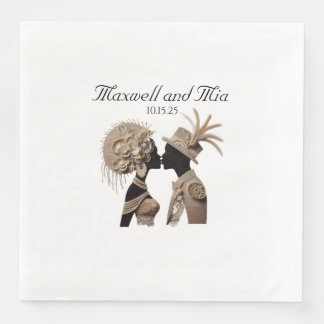 Guardanapo De Papel De Jantar Documento Elegante De Recepção De Casamentos Nápol