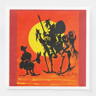 GUARDANAPO DE PAPEL DE JANTAR DON QUIXOTE
