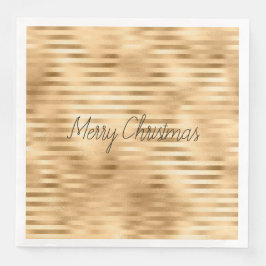 Guardanapo De Papel De Jantar Douradas faixas de vidro personalizadas