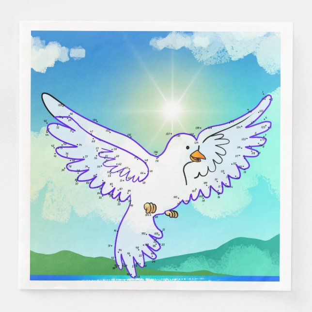 Guardanapo De Papel De Jantar Dove Connect  (Frente)