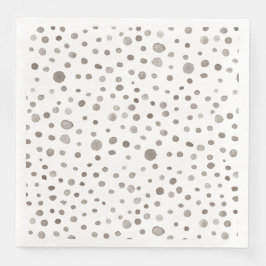 Guardanapo De Papel De Jantar Earth Confetti Watercolor Dots Paper Napkin