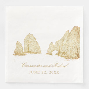 Guardanapo De Papel De Jantar El Arco Cabo San Lucas MÉXICO