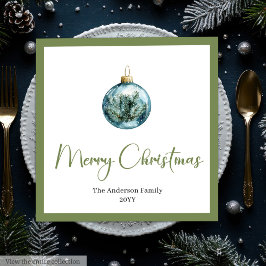 Guardanapo De Papel De Jantar Elegant Boho Christmas Wreath in Trendy Colors 