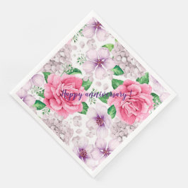 Guardanapo De Papel De Jantar Elegante Moderna Vintage Trendy Floral