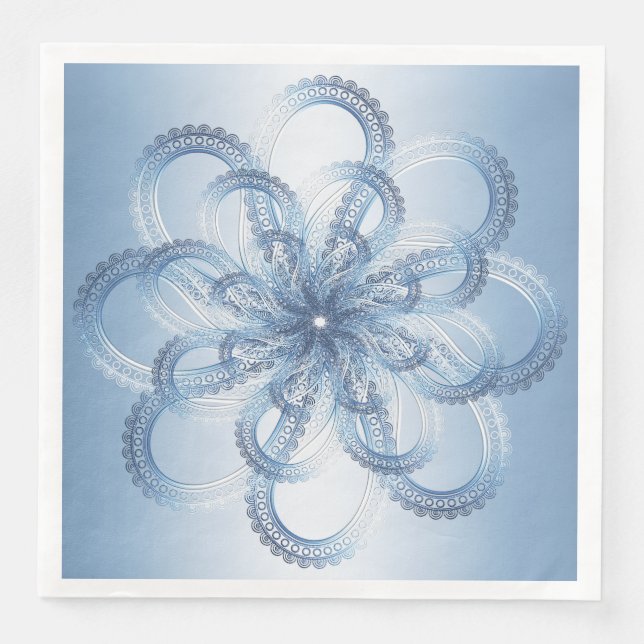 Guardanapo De Papel De Jantar Elemento Paisley. (Frente)