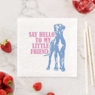 Guardanapo De Papel De Jantar Engraçado Grande Dane Napkins