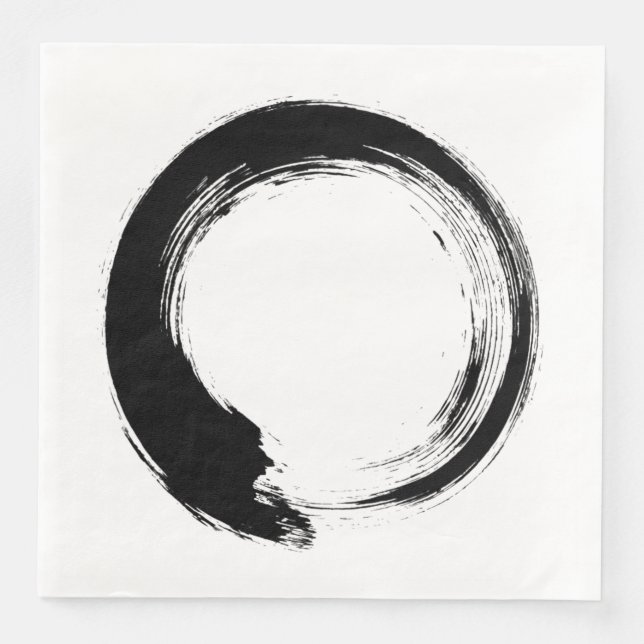 Guardanapo De Papel De Jantar Enso Zen Circle (Frente)