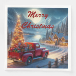 Guardanapo De Papel De Jantar Entrega da Véspera de Natal Mágica