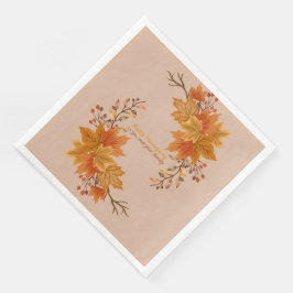 Guardanapo De Papel De Jantar Entretenimento de Ação de Graças Elegante