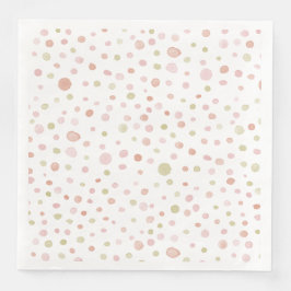 Guardanapo De Papel De Jantar Erica Confetti Watercolor Dots Paper Napkin