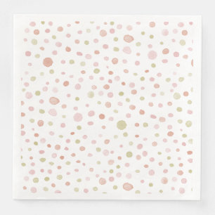 Guardanapo De Papel De Jantar Erica Confetti Watercolor Dots Paper Napkin