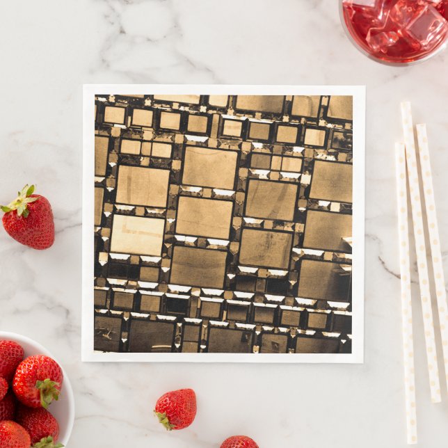 Guardanapo De Papel De Jantar Espelhos Sepia (Insitu)