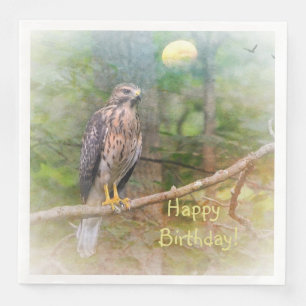 Guardanapo De Papel De Jantar Espírito do Hawk Birthday