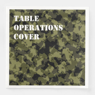 Guardanapo De Papel De Jantar Estilo militar de campanha