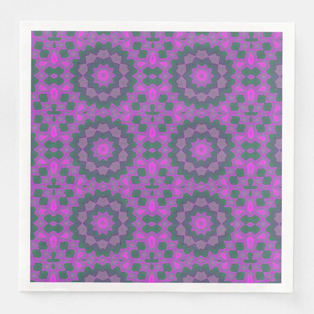 Guardanapo De Papel De Jantar estrela neon bonito (Frente)