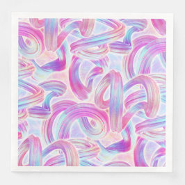 Guardanapo De Papel De Jantar eurobeat holorave - rosa e azul: