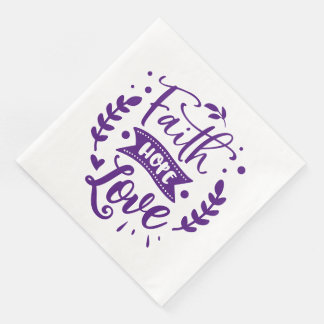 Guardanapo De Papel De Jantar Faith- Padrão Cocktail Napkins