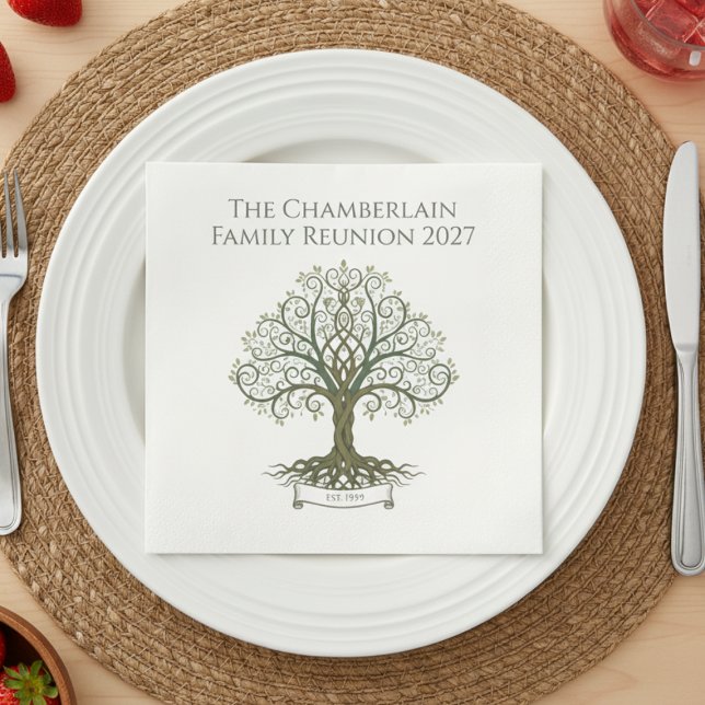 Guardanapo De Papel De Jantar Family Reunion (Family reunion paper napkins)