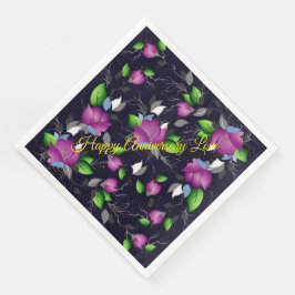 Guardanapo De Papel De Jantar Feliz Aniversário Amor