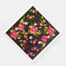 Guardanapo De Papel De Jantar Feliz Aniversário Amor