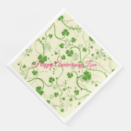 Guardanapo De Papel De Jantar Feliz Aniversário Amor