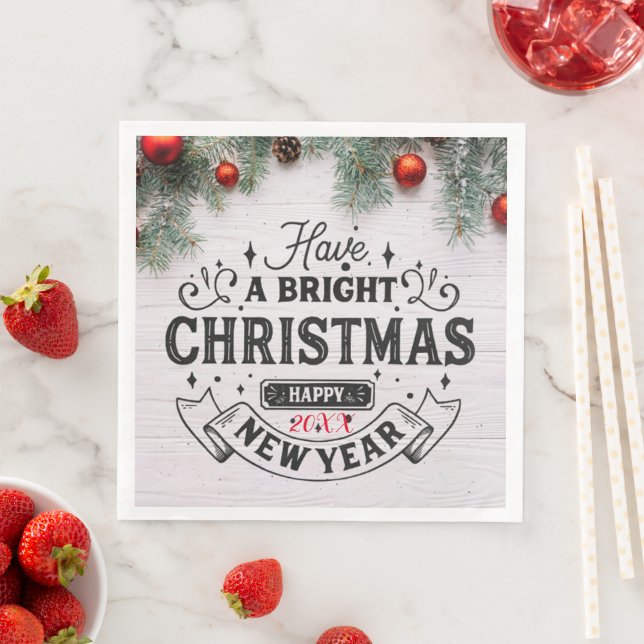 Guardanapo De Papel De Jantar Feliz Festa de Natal (Insitu)